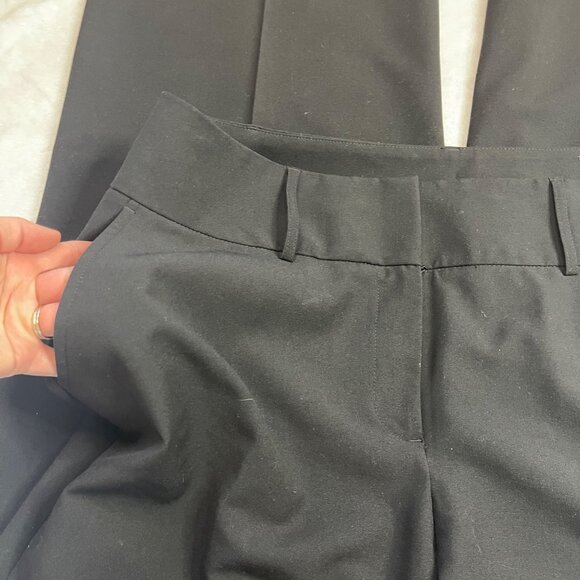 Lane Bryant Wide Leg Dress Pants‎ Women's Size 16 LONG Black Pockets High Rise - Picture 7 of 11